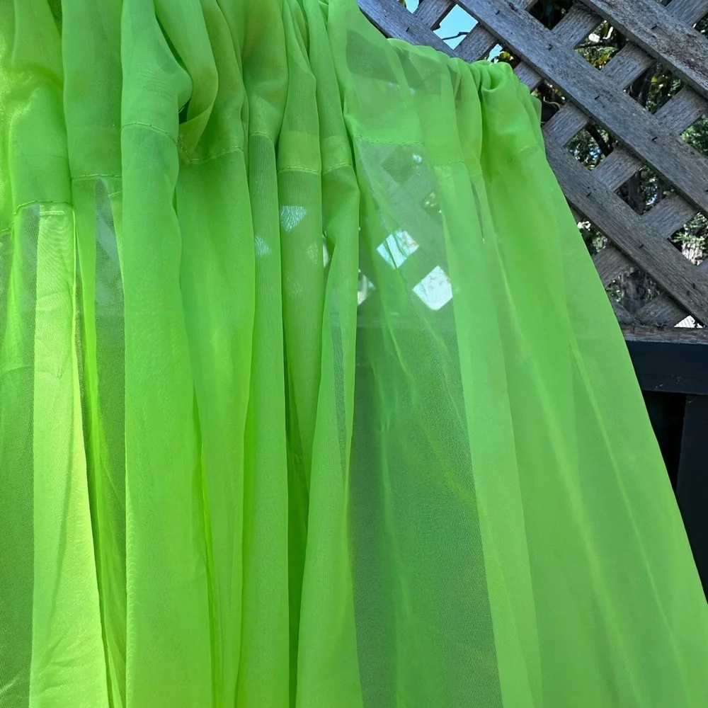 Lush Green Drapes for a Fresh Look lime sheer